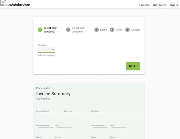 Invoice Steppers