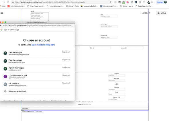 Google Signin Prompt