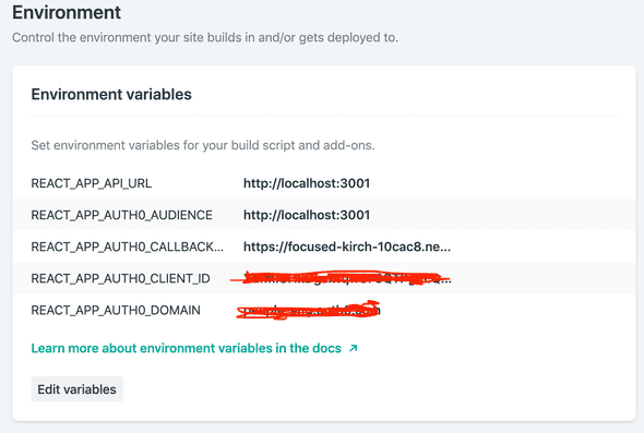Environment Variable in Netlify